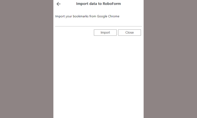 Roboform-Bookmark-Import