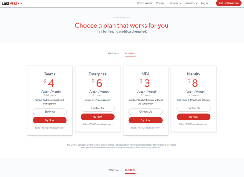 lastpass-review-business-pricing