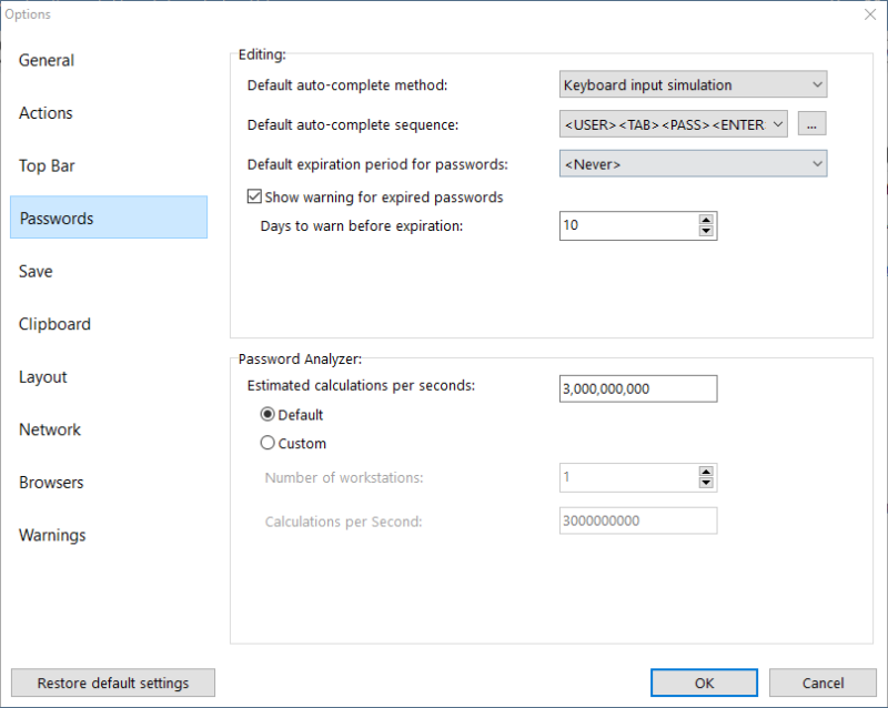 password-depot-settings