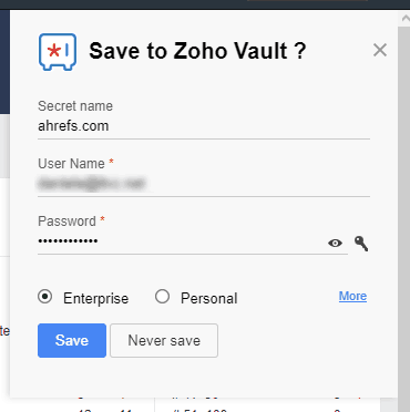 zoho-vault-password-capture