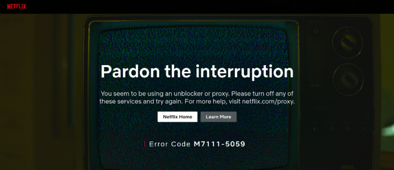 Netflix-Unblocker-error