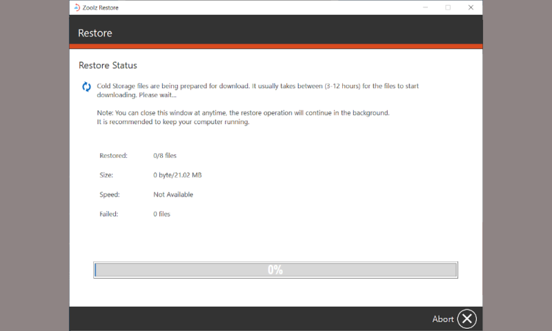 Zoolz-Cold-Storage-Restore