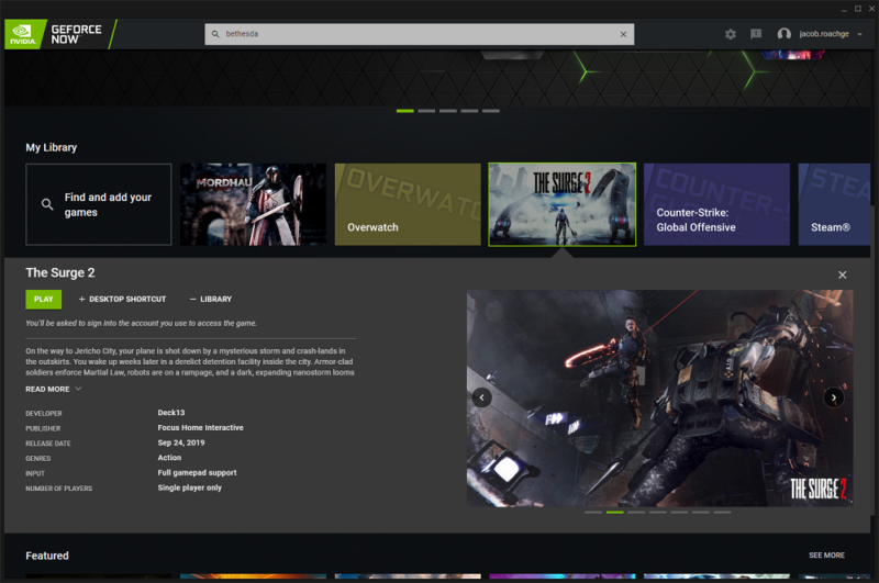 geforce now download right away