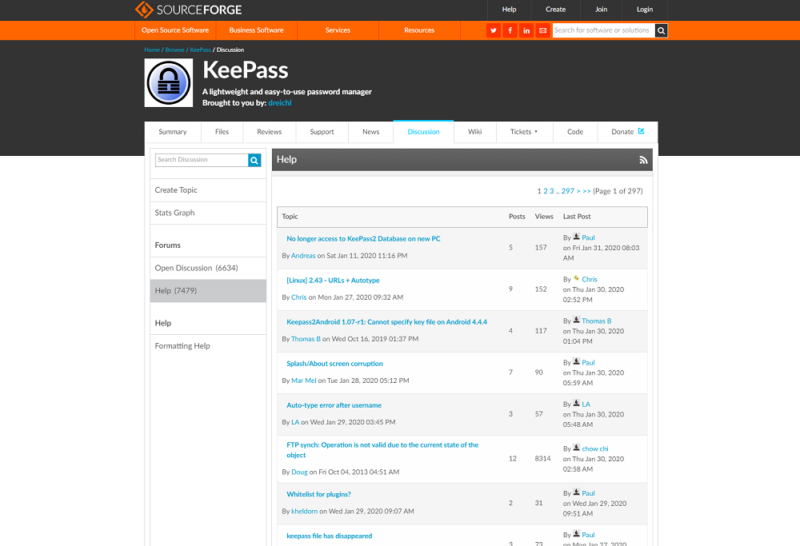 keepass-forums