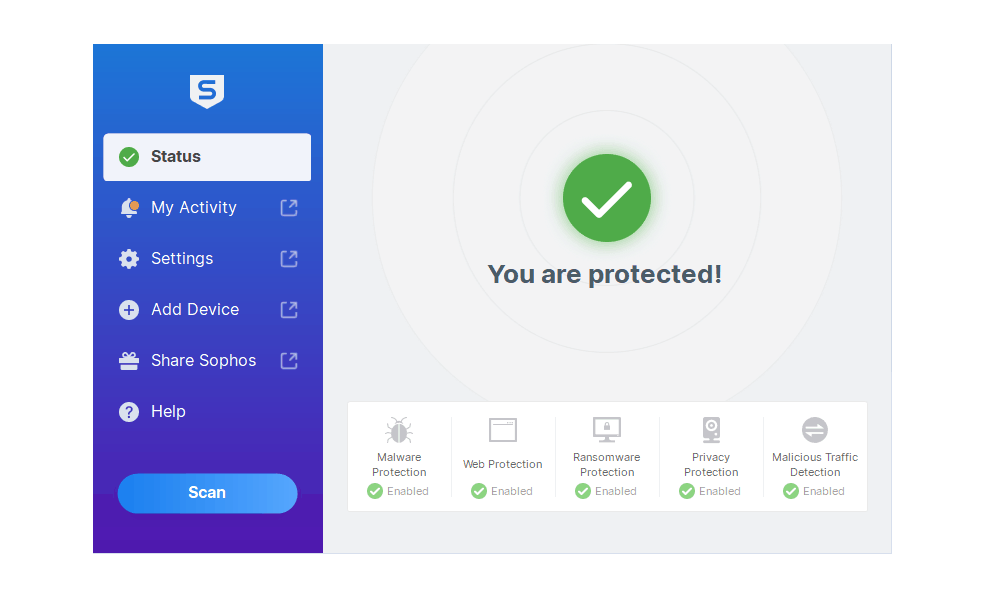 compare sophos home free avast free