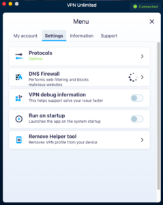VPN Unlimited settings tab VPN-Unlimited-settings-tab