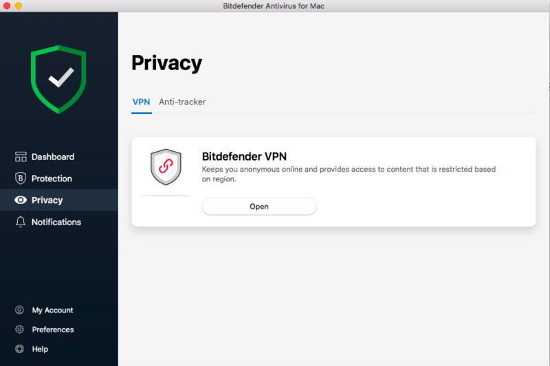Bitdefender-VPN-location-within-antivirus