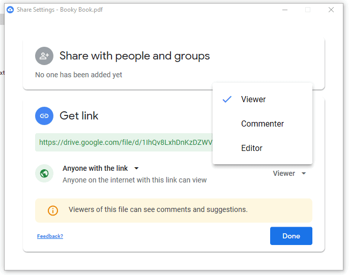 google docs share with everyone