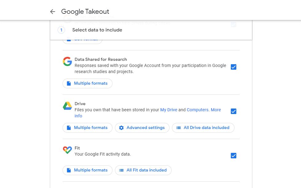 backup for google drive