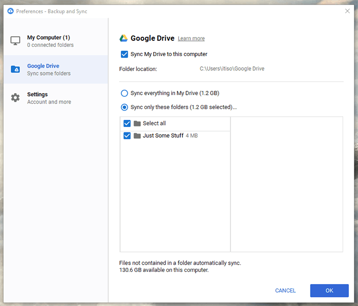 how to download google drive backup and sync