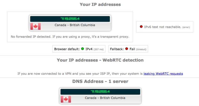 VeePN-leak-test