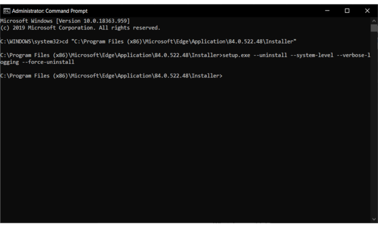 how can you uninstall microsoft edge