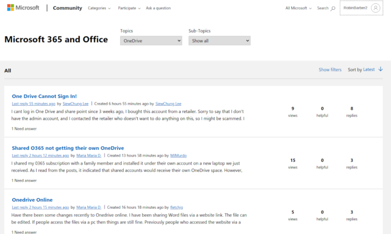 OneDrive-Community-Forums