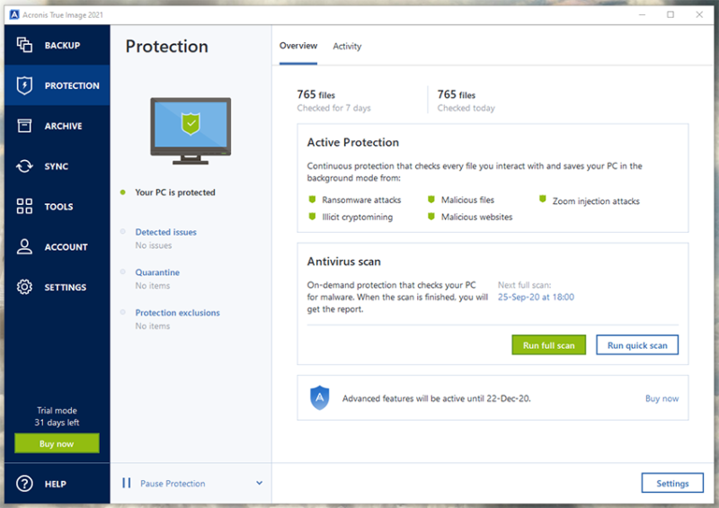Acronis Ransomware Protection