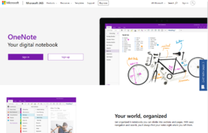 OneNote 2020 homepage OneNote-2020-homepage