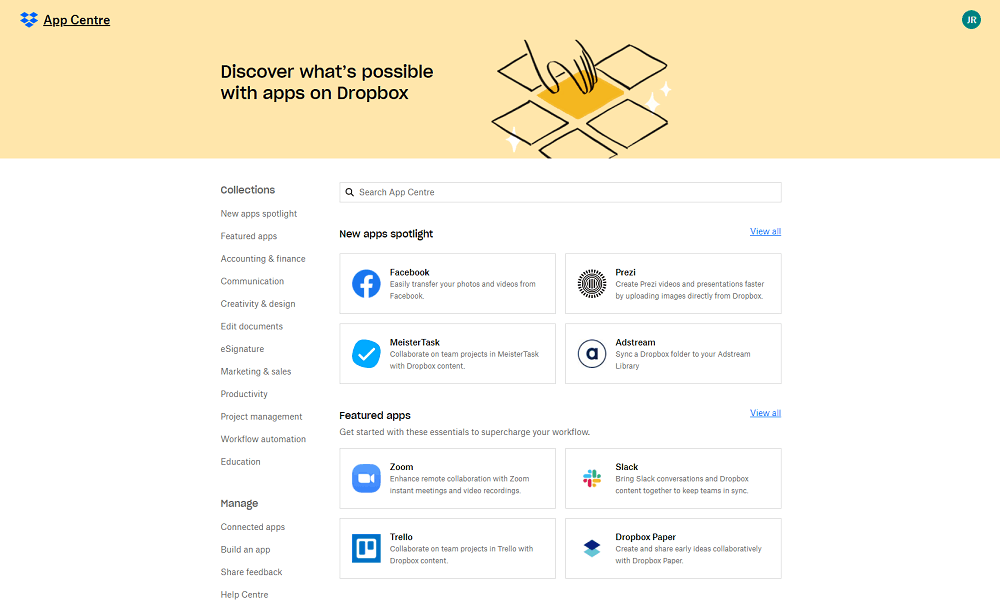 dropbox paper integrations