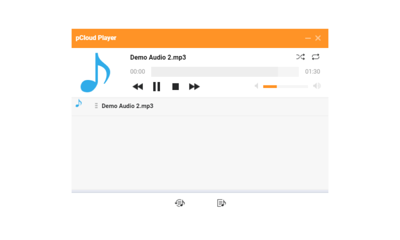 pCloud music player