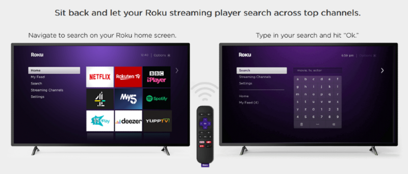 search feature on roku
