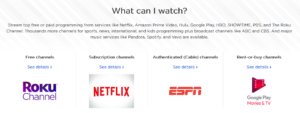 roku channel types
