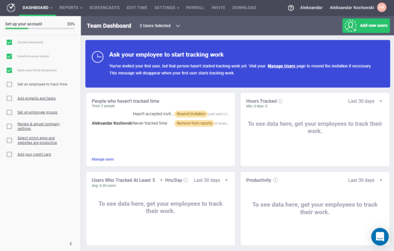 Time Doctor work tracking