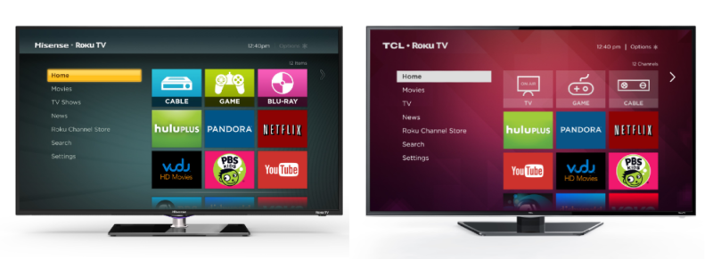 first roku tv by hisense and tcl