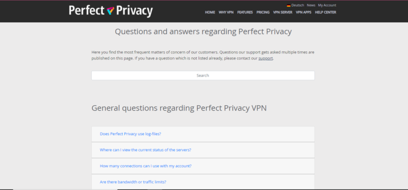 perfect privacy faqs