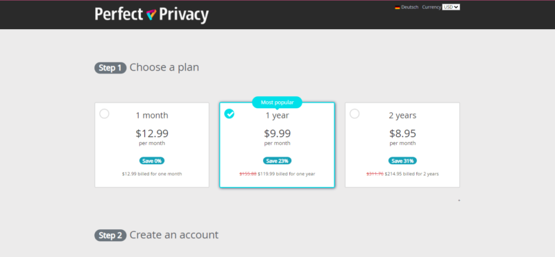 perfect privacy pricing
