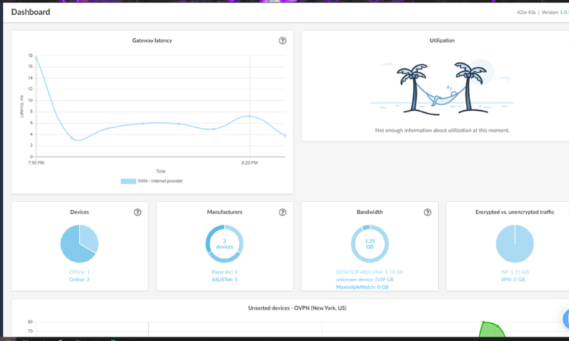 Vilfo dashboard