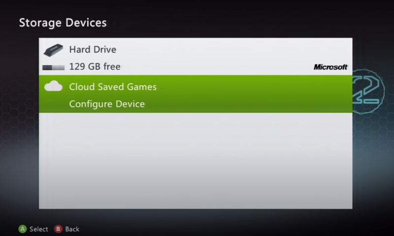 xbox cloud storage setup storage