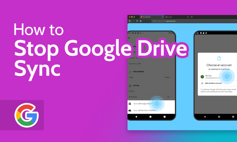 How to Stop Google Drive Sync