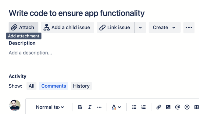 Jira file sharing