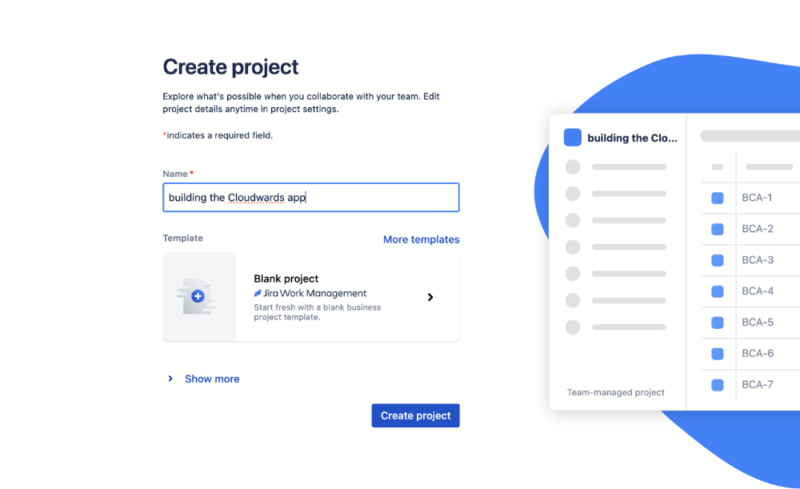 Jira new project