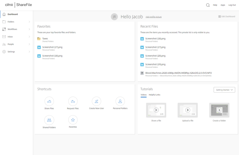 citrix sharefile web app