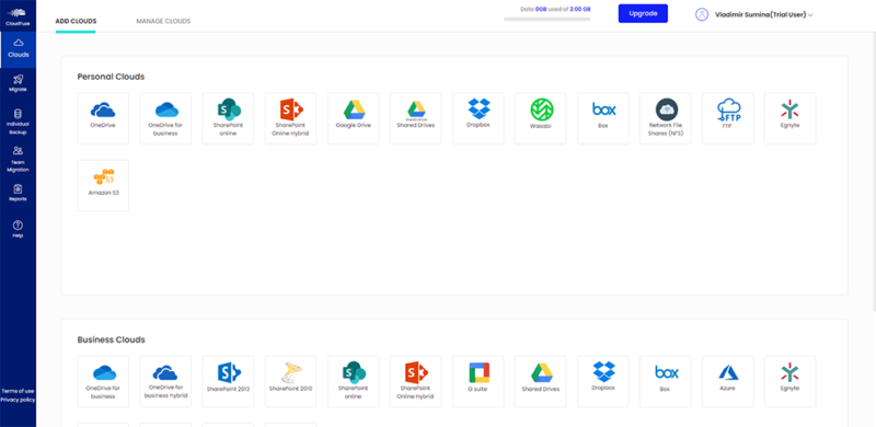 cloudfuze ui