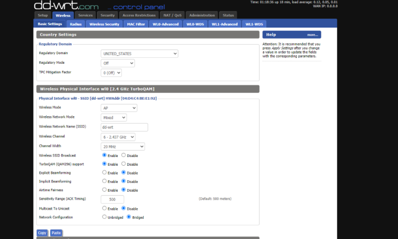 DD-WRT network