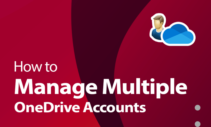 How to manage multiple OneDrive accounts