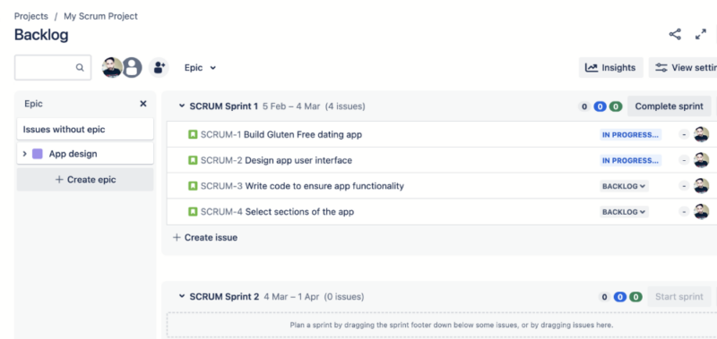 jira backlog