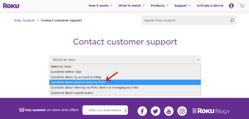 roku support