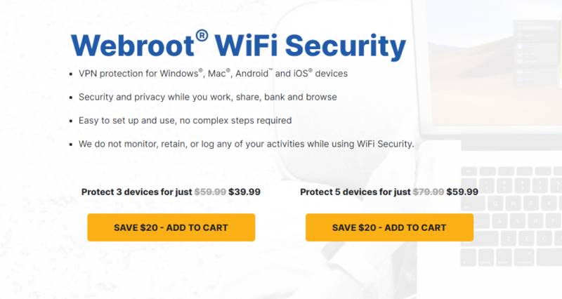 Webroot pricing plans