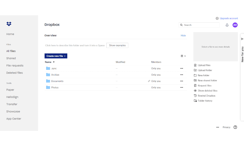 How much does dropbox cost per year vsedepot