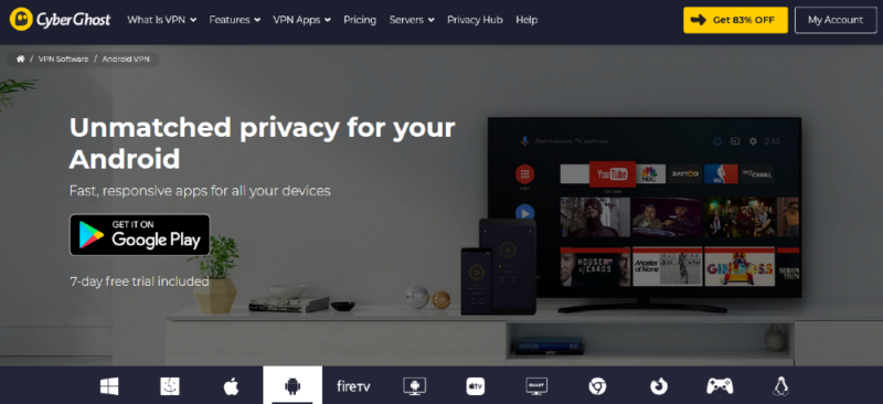 cyberghost android app
