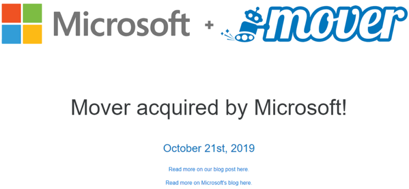 mover microsoft privacy statement