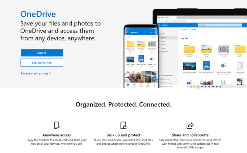 OneDrive drive Office Online