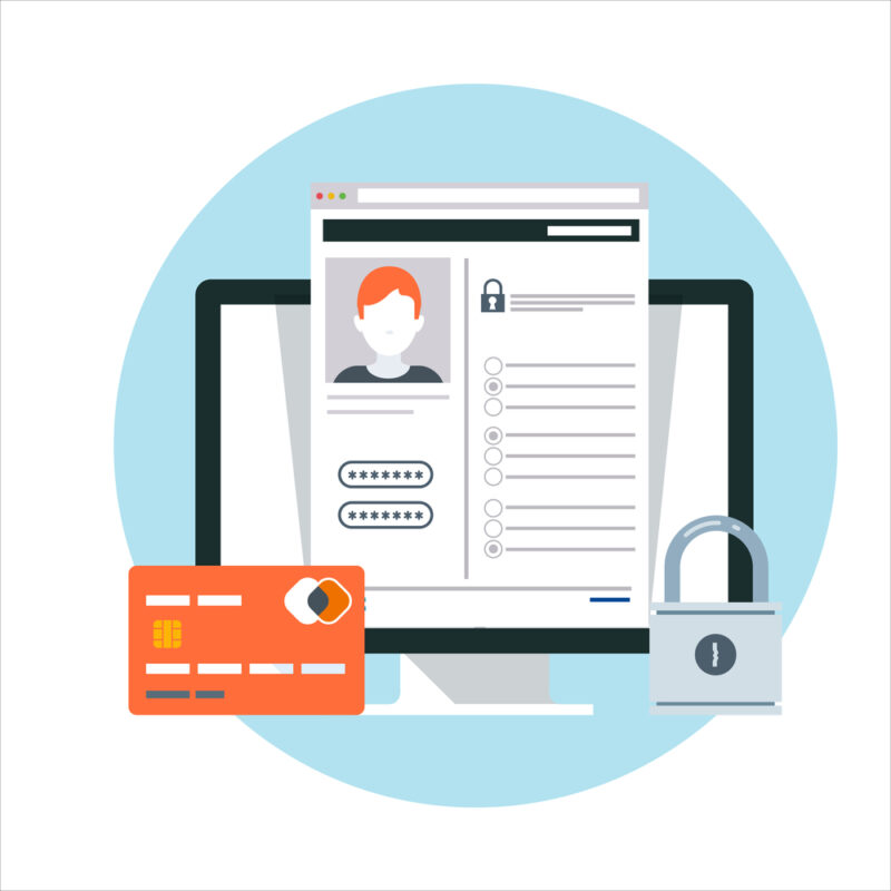 Security, account theme, flat style, colorful, vector icon for i financial loss