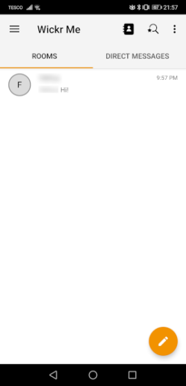 wickr me messages not sending
