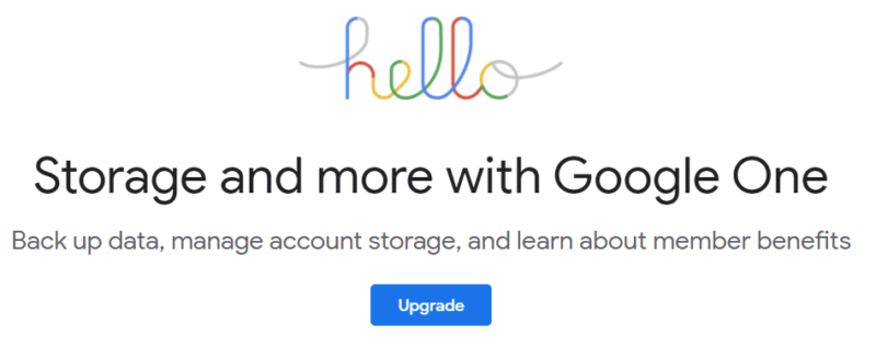 Best offline storage Google Drive CTA