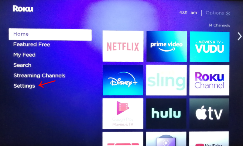 enable airplay on roku settings