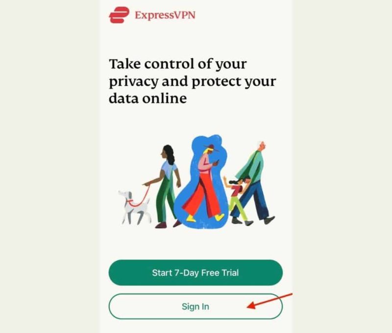 expressvpn sign in window