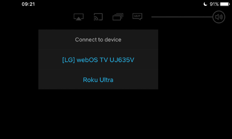 ios cast to roku device