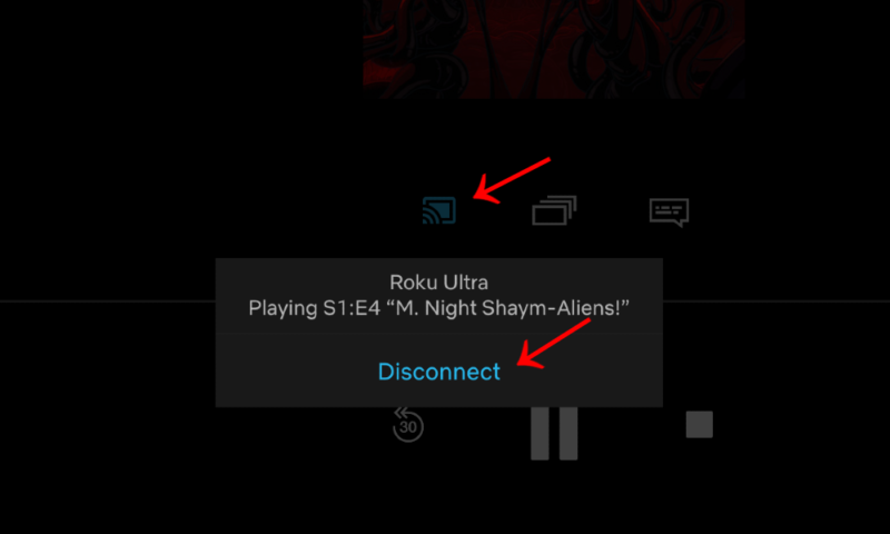 ios cast to roku disconnect